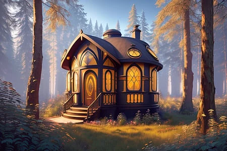 Featured image #1 for Better Hobbit House - fantasy cottage in the style of Lord of The Rings