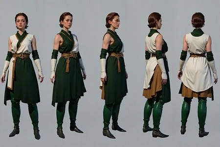 Featured image #1 for Baldur's Gate 3 Turn, Multi-View, Turnaround, Model Sheet, Character Design