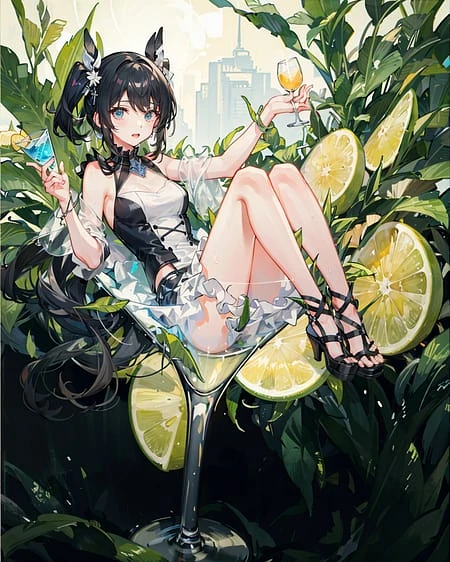 Featured image #2 for 【Concept】Girl In Cocktail Glass 鸡尾酒杯中的女孩