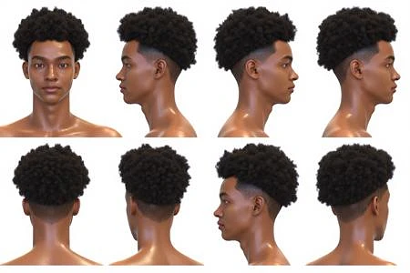 Featured image #2 for Hair Turn Flux, a character hairstyle design tool