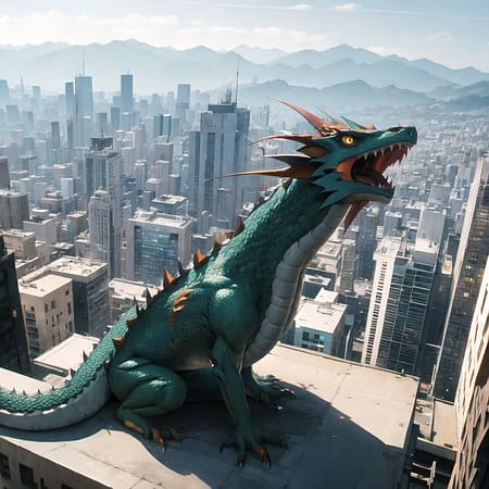 Featured image #2 for 23-3-11-实验-咸鱼mix咸鱼 ——fish mix the other Style city and dragon