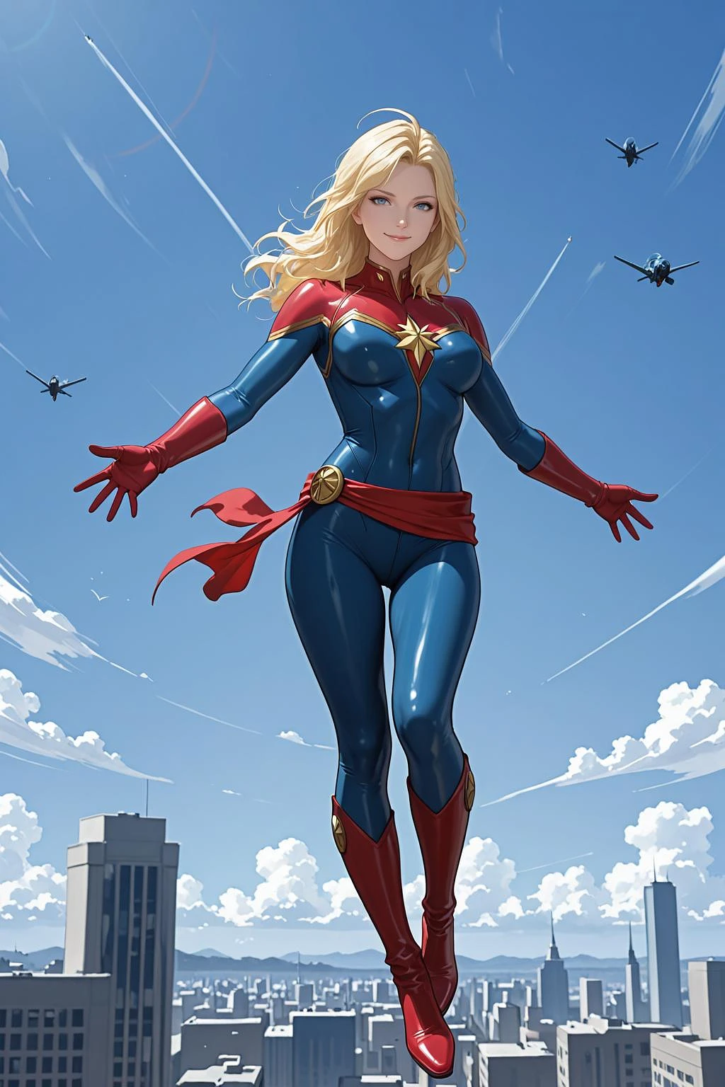 Featured image #1 for Captain Marvel from the Animated Series Future Avengers | Illustrious / NoobAI