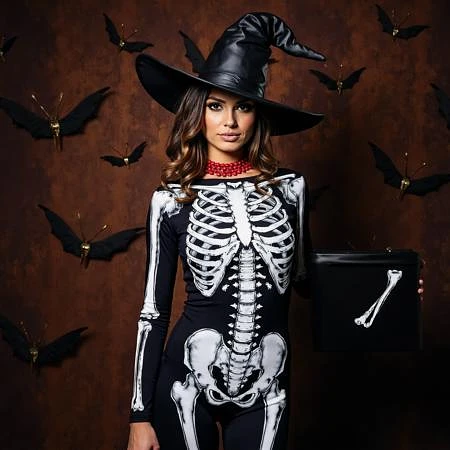 Featured image #2 for Halloween Skeleton Outfit FLUX