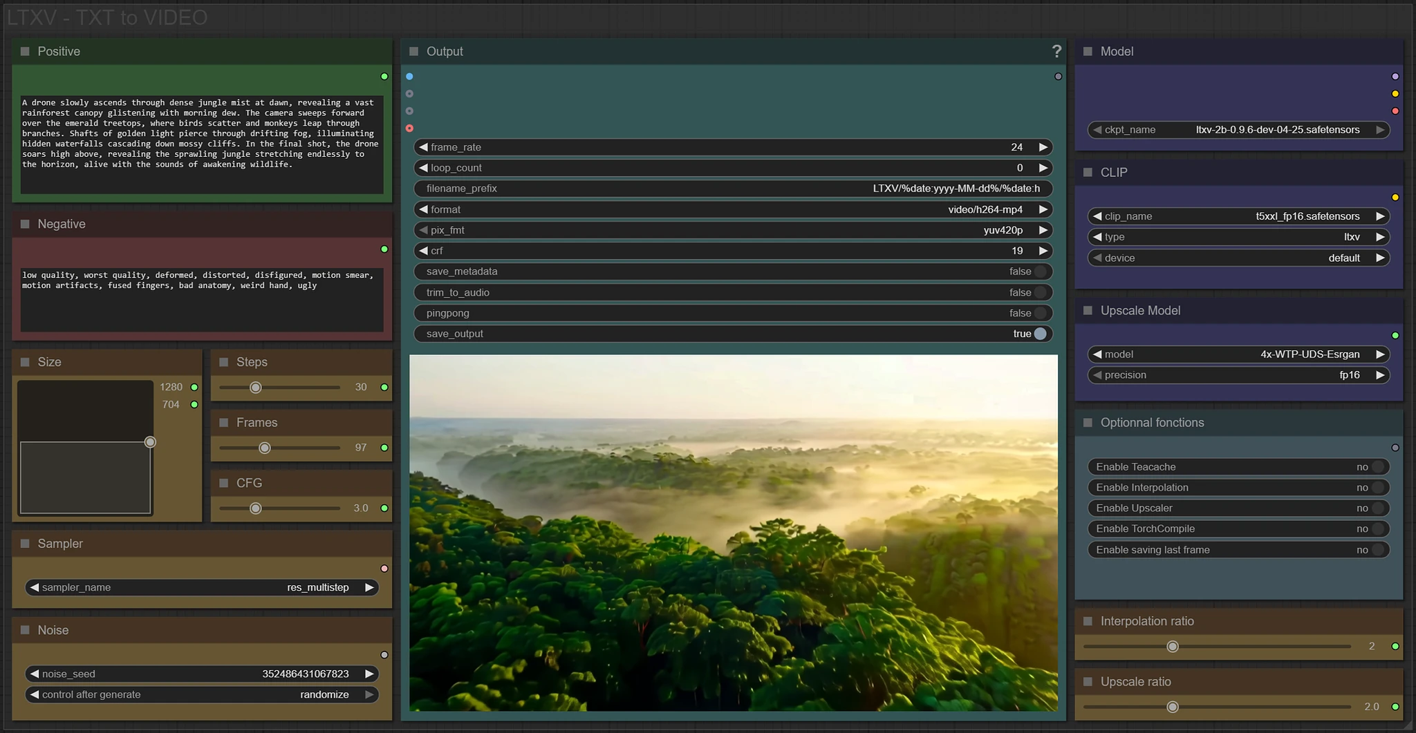 Featured image #2 for TXT to VIDEO simple workflow LTXV | FLORENCE | INTERPOLATION | UPSCALE