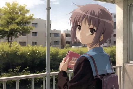 Featured image #4 for Nagato Yuki (長門有希) LoRA (The Melancholy of Haruhi Suzumiya)