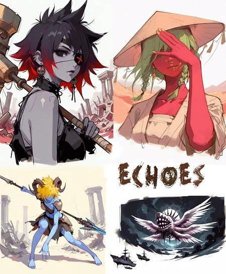 Featured image #1 for ECHOES | Concept Art Style | Experimental LoRa