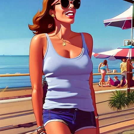 Featured image #5 for GTA768 Art Style Embedding for version 2.X