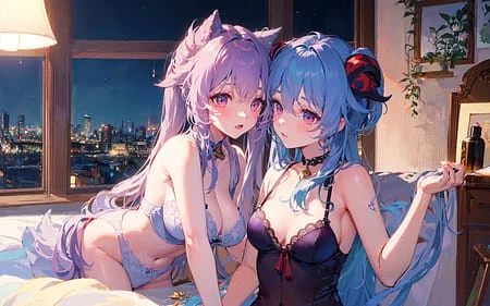 Featured image #1 for Ganqing | Genshin Impact (Keqing + Ganyu)
