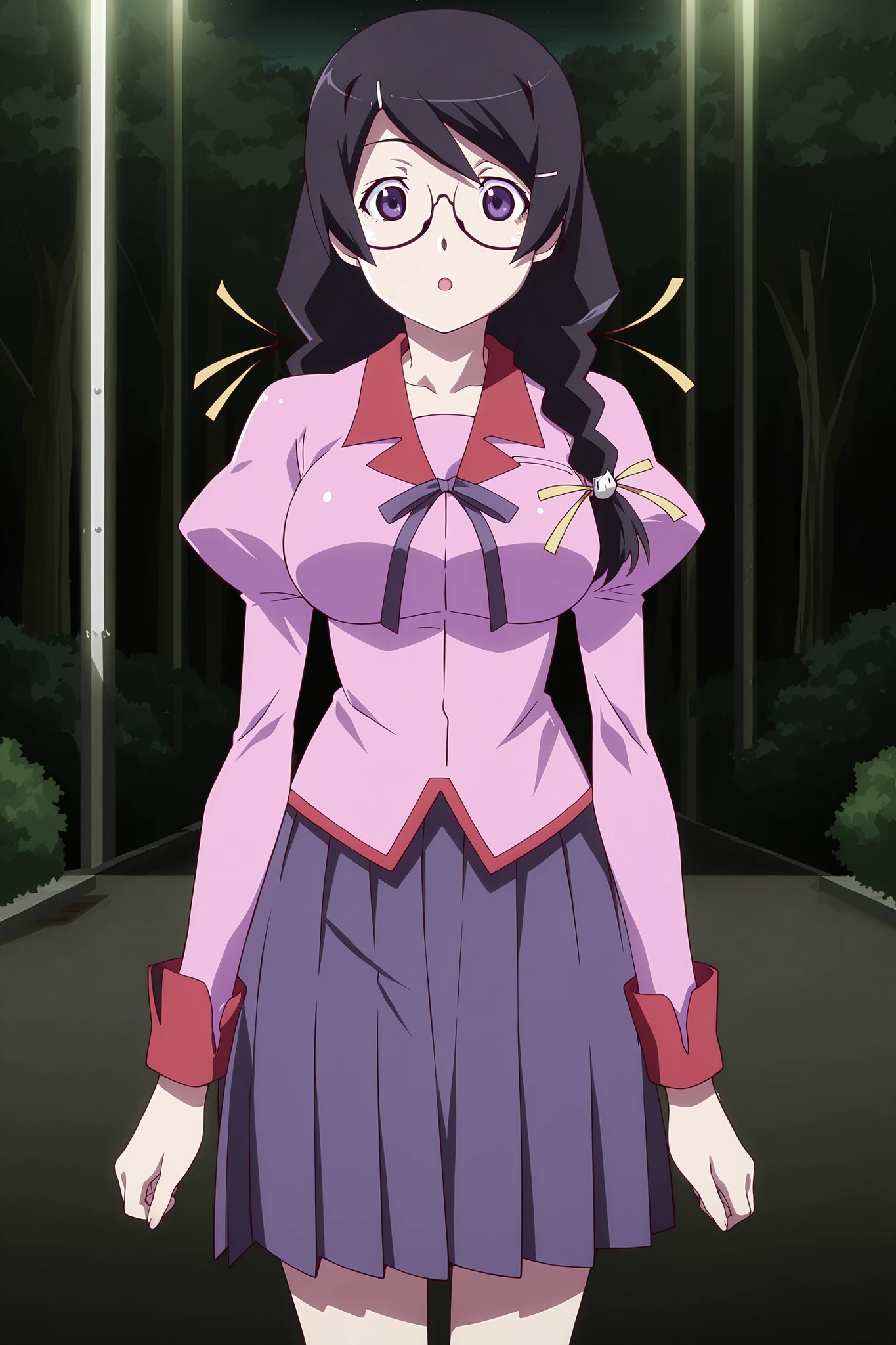 Featured image #1 for Tsubasa Hanekawa and Black Hanekawa (Monogatari Series) - Commission!