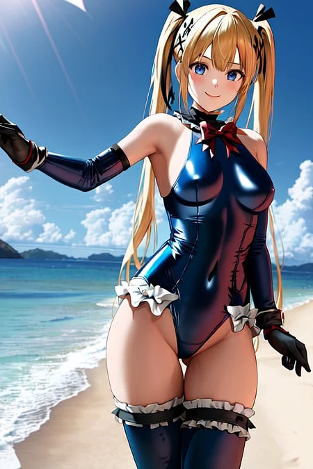 Featured image #2 for DOA Marie Rose Blue Leotard (TI Embedding)