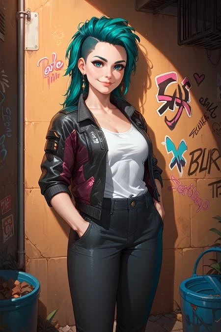 Featured image #3 for Young Rogue from Cyberpunk 2077 [Pony]