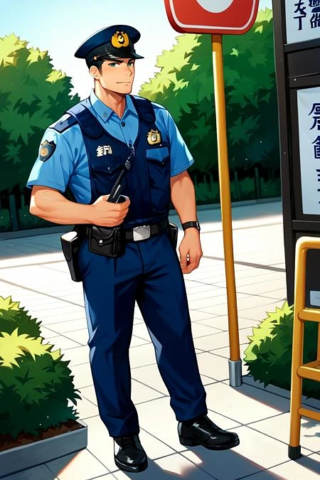 Featured image #4 for Male Japanese Police Uniform (summer)