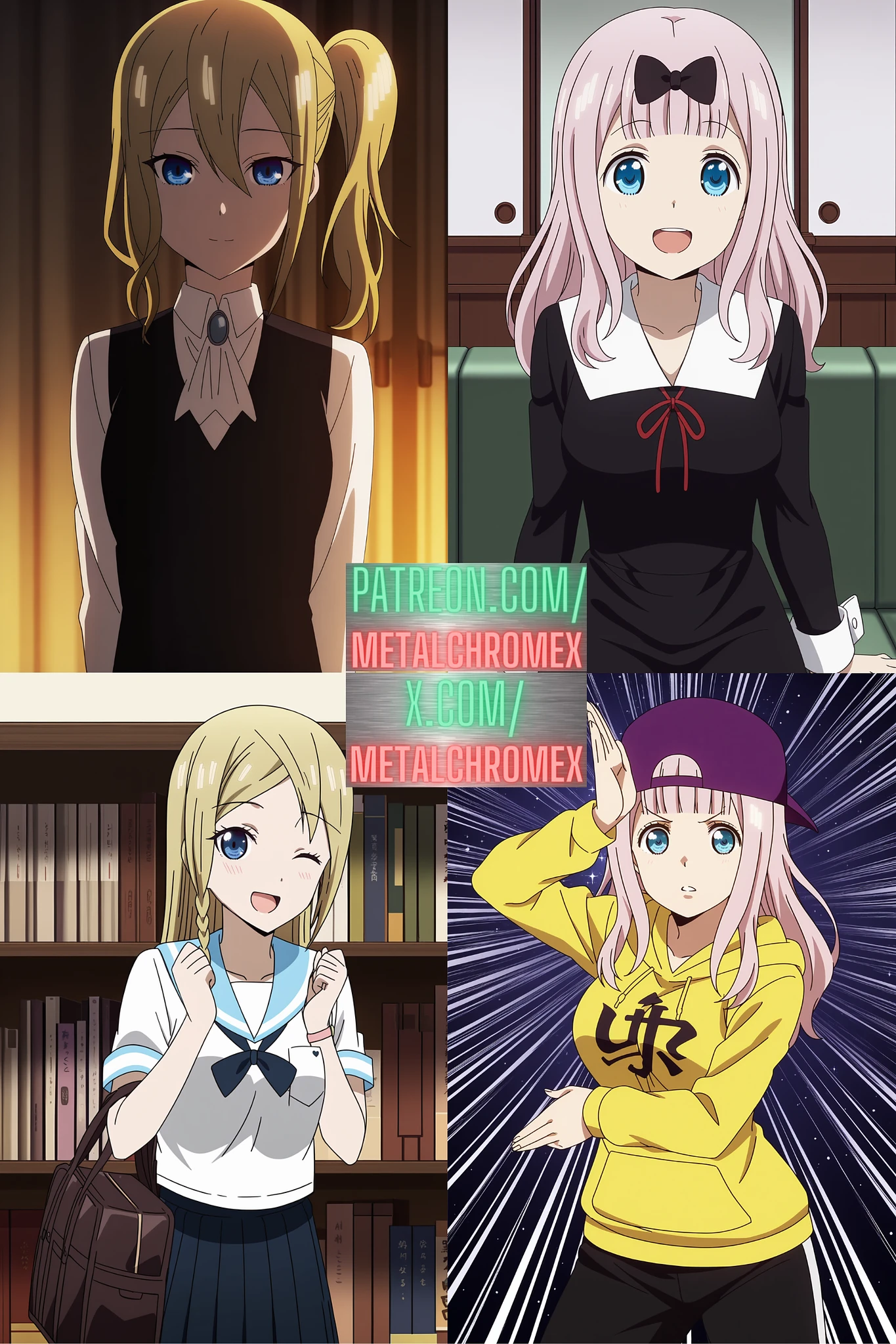 Featured image #6 for Chika Fujiwara, Ai Hayasaka - Kaguya-sama: Love Is War characters by MetalchromeX (Illustrious)