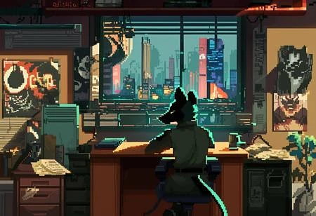 Featured image #3 for Tails Noir - Urban Pixels