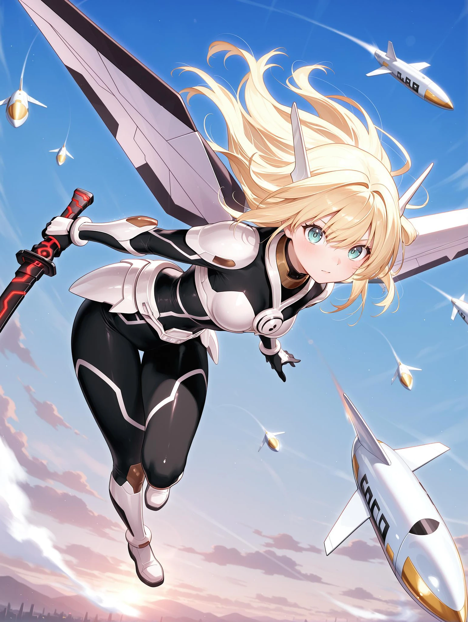 Featured image #3 for Yu-Gi-Oh! - Sky Striker Ace - Raye (閃刀姫－レイ) All in one? with TV Style illus/PonyXL