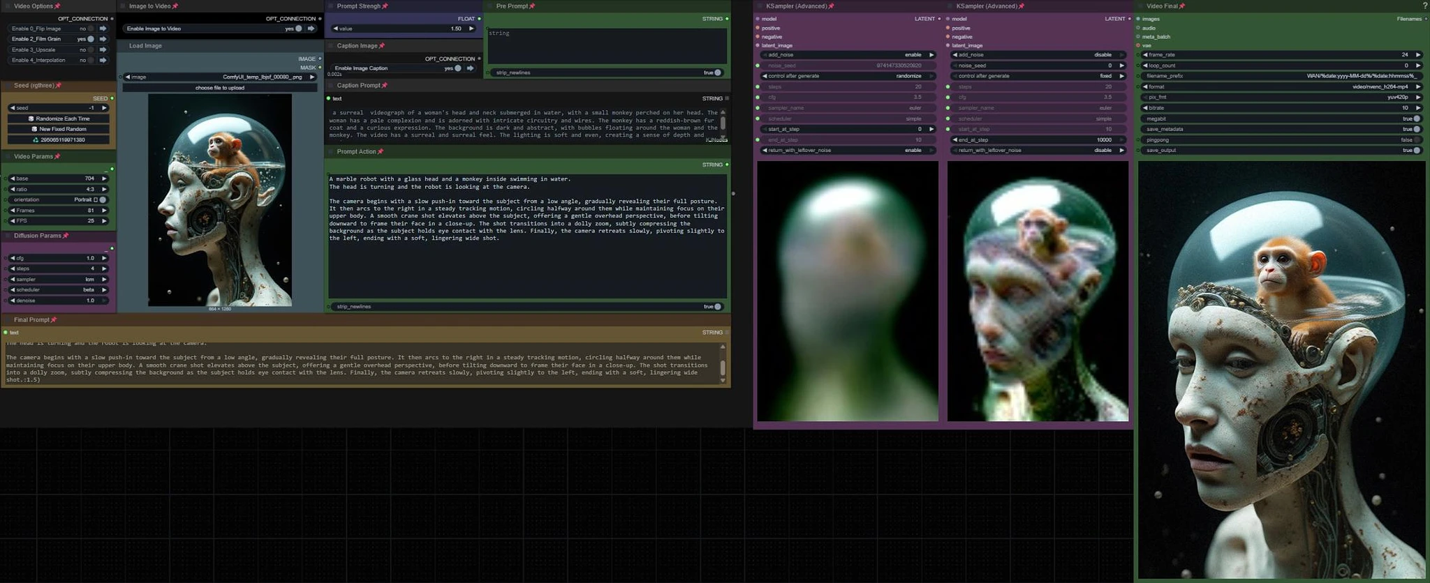 Featured image #1 for 4 steps Wan2.2 ComfyUI T2V + I2V GGUF workflow
