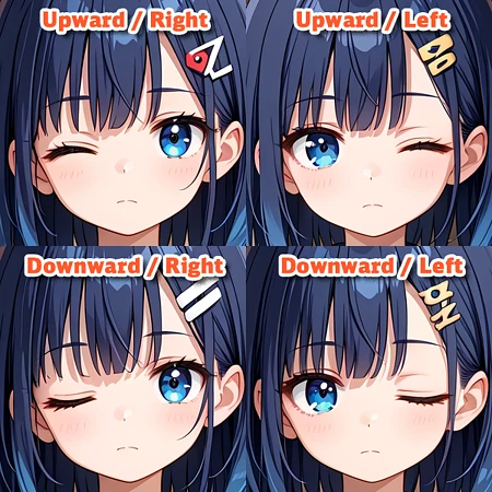 Featured image #1 for [SDXL] Wink helper / ウィンク補助