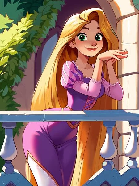 Featured image #6 for Rapunzel (Tangled) Disney Princess - | Illustrious XL | XL PONY | SD 1.5 | - by YeiyeiArt