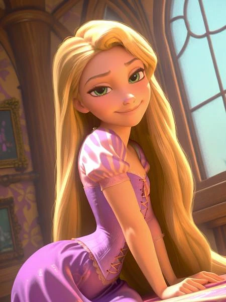 Featured image #1 for Rapunzel (Tangled) Disney Princess - | Illustrious XL | XL PONY | SD 1.5 | - by YeiyeiArt