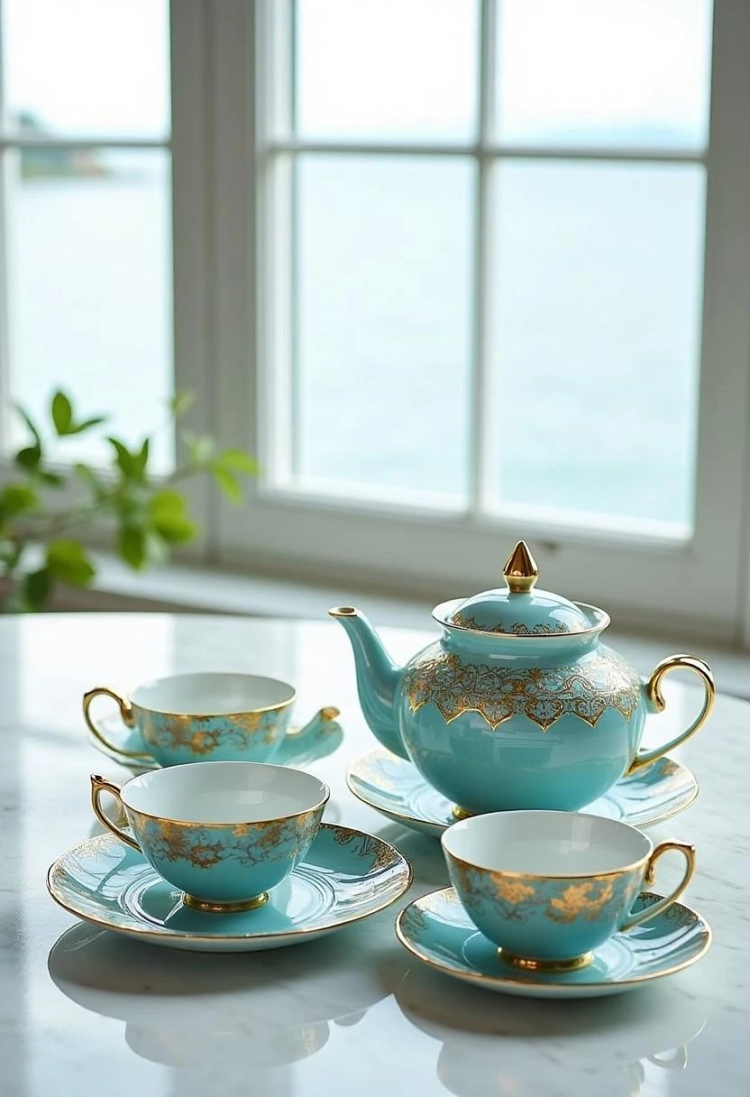 Featured image #3 for D_Exquisite Porcelain Style_Tea Set Design Generation