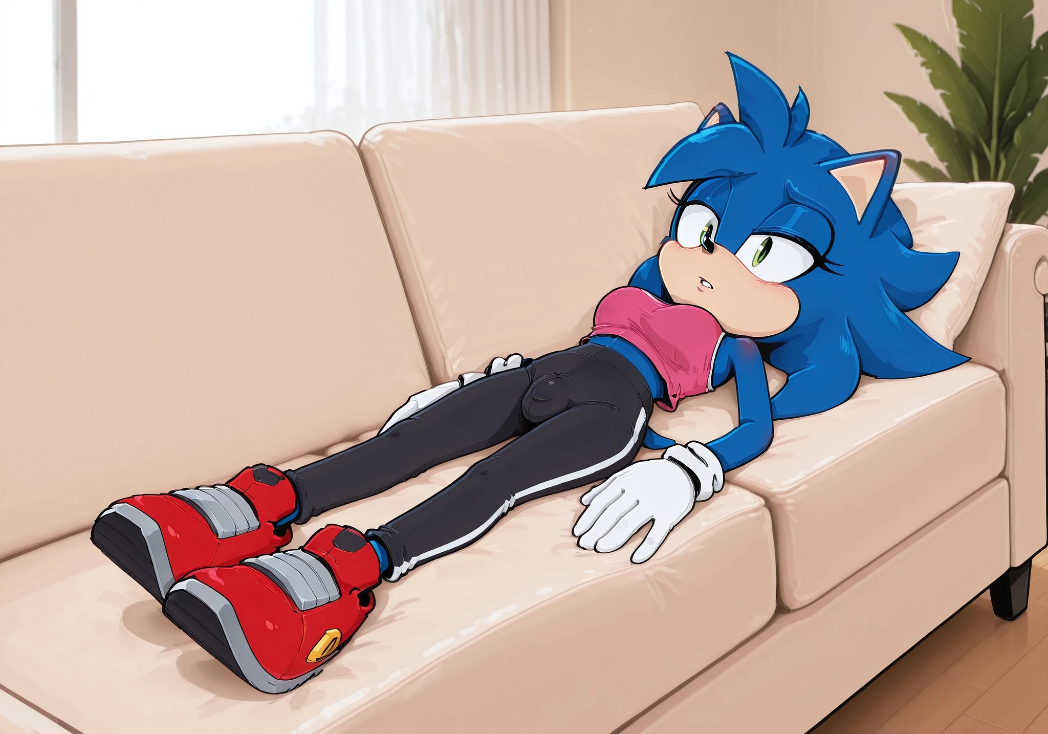 Featured image #1 for Trans Sonic the Hedgehog - Character Lora