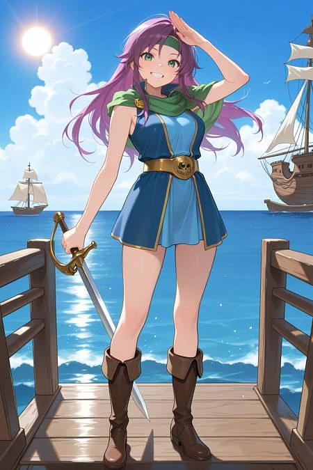 Featured image #2 for Faris Scherwiz/ファリス・シェルヴィッツ (Final Fantasy V) SDXL LoRA [Illustrious]