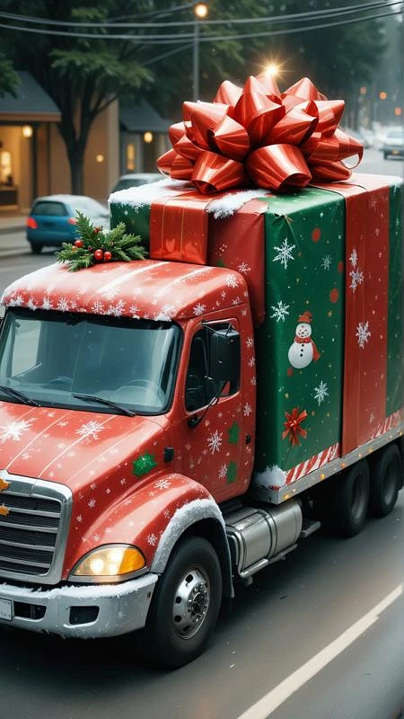 Featured image #3 for 🎁 Wrapped In Christmas Paper Concept [SDXL] 🎁