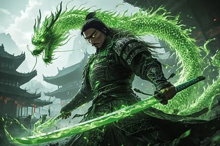 Featured image #2 for Elemental Dragon Samurai - By HailoKnight