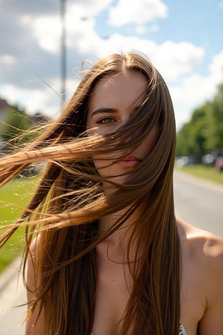 Featured image #1 for Hair Flow - (Flux + Illustrious + Pony)
