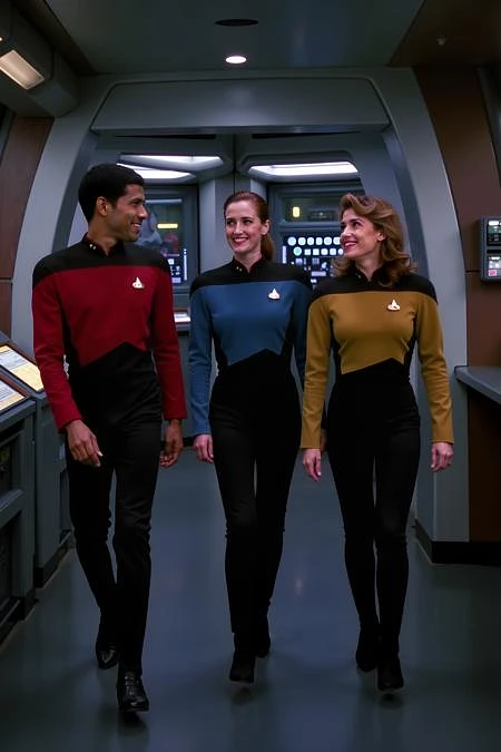 Featured image #6 for Star Trek TNG uniforms (4 variants) (Flux)