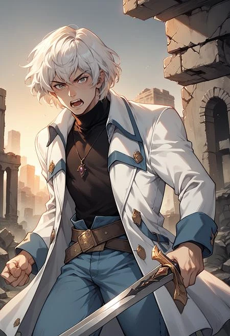 Featured image #3 for Soma Cruz (Castlevania: Dawn of Sorrow / Aria of Sorrow) [Pony Diffusion]