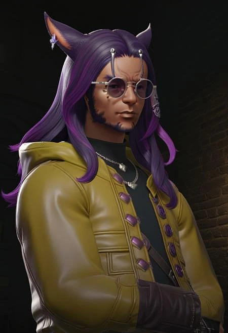 Featured image #6 for Face 2 Male Miqo'te - FFXIV LoRa