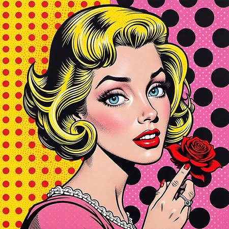 Featured image #4 for Pop Art Style - Roy Lichtenstein - FLUX