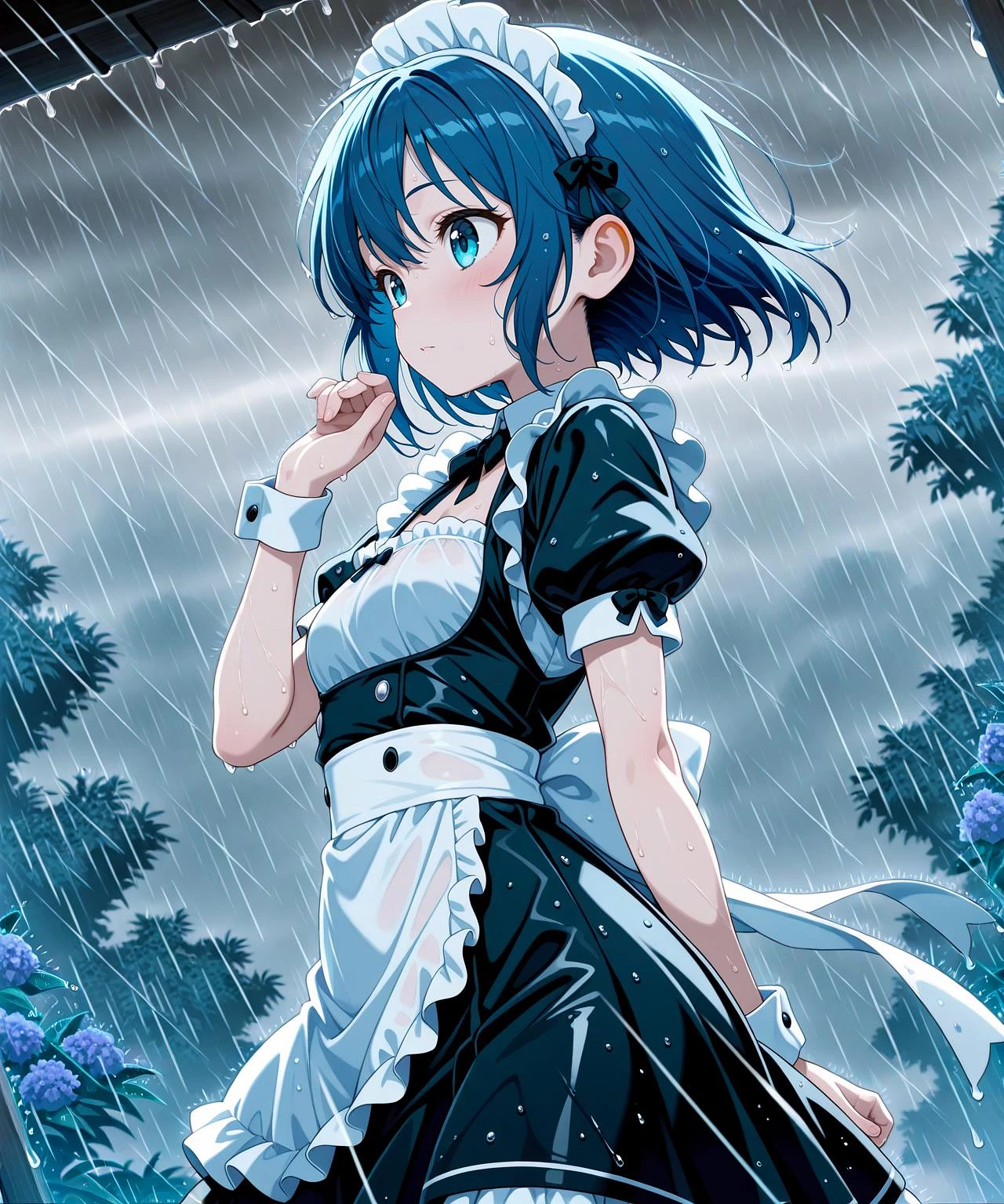 Featured image #2 for Civitai 横殴りの雨 / Sideways rain.