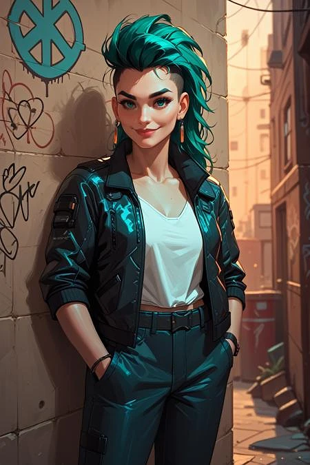 Featured image #2 for Young Rogue from Cyberpunk 2077 [Pony]