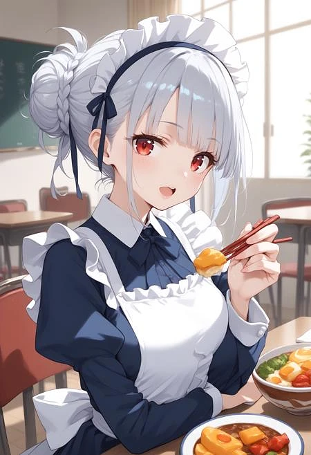 Featured image #1 for [SDXL&Pony] feeding / incoming food / あーん / 餌付け
