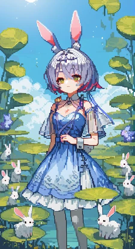 Featured image #5 for 【Pony】像素画风格 LoRA Pony丨Pixel Art Style Pony LoRA