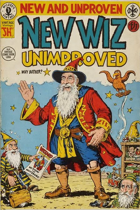 Featured image #6 for The Wizard's Vintage Comic Book Cover