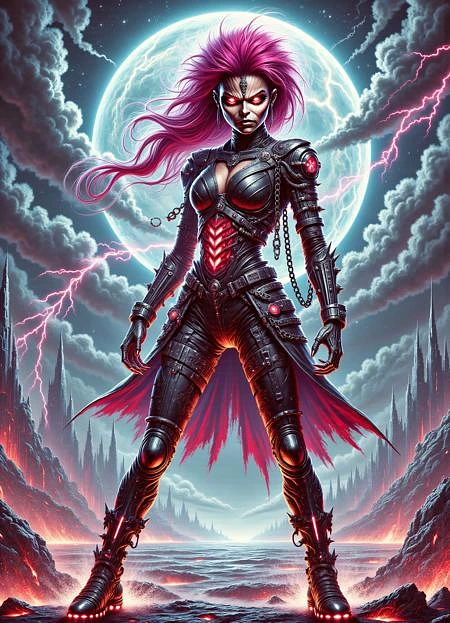 Featured image #2 for DonM - Metal Art 80's [Flux,SD,SDXL,Pony]