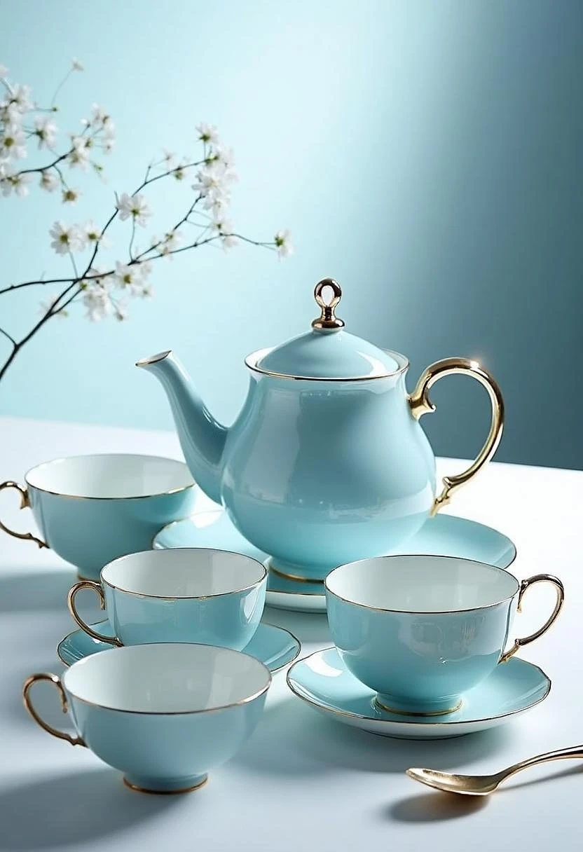 Featured image #5 for D_Exquisite Porcelain Style_Tea Set Design Generation