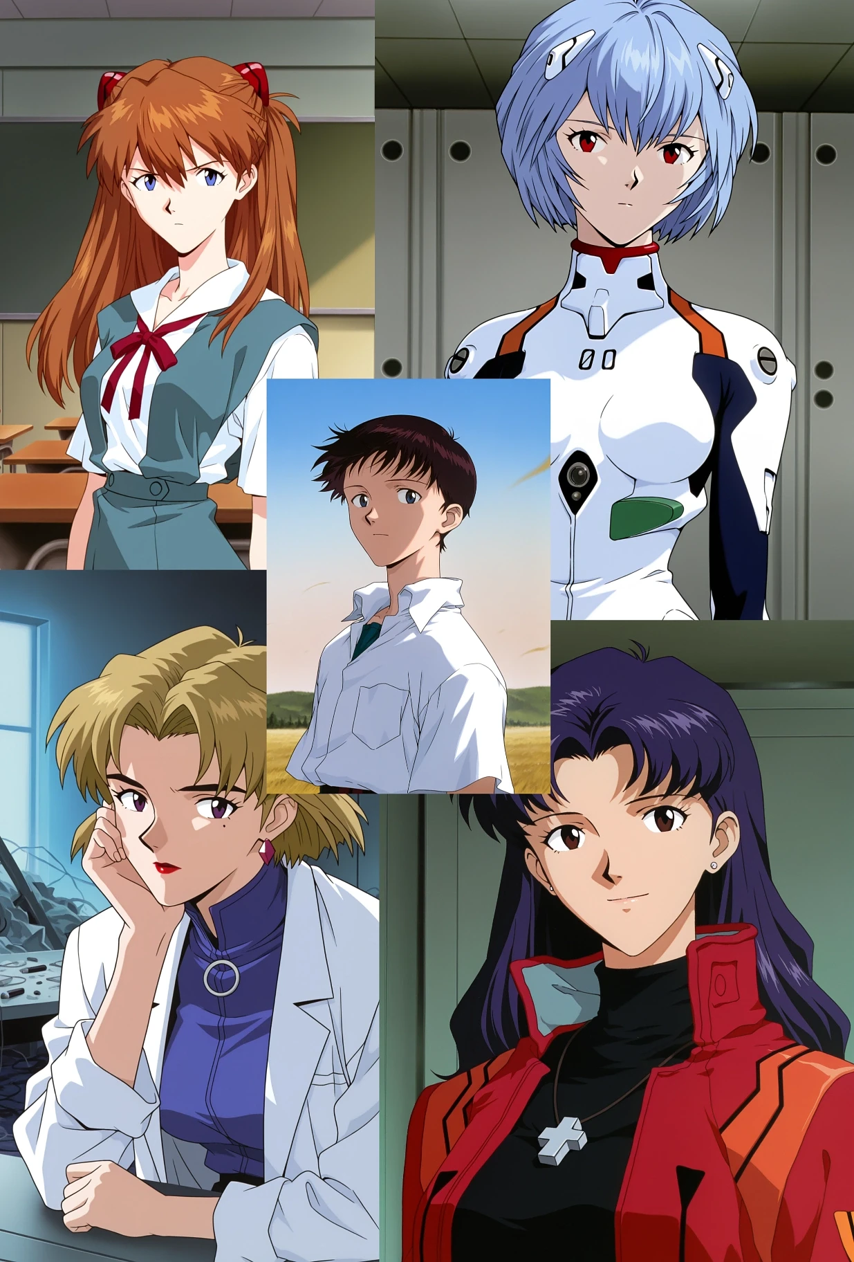 Featured image #1 for [Illustrious XL] Neon Genesis Evangelion 1995 (新世紀エヴァンゲリオン ) | Character Pack + Style
