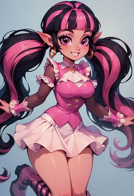 Featured image #5 for Draculaura v2: Fangtastic Fashion (Monster High) [Illustrious & Pony]