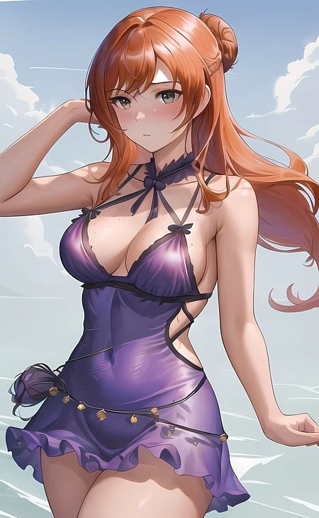 Featured image #2 for Tifa's purple (refined) dress embedding by Corneo