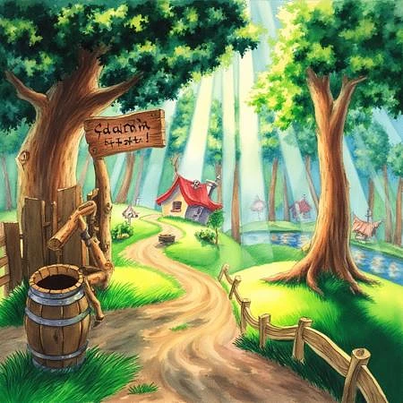 Featured image #2 for 90s Hand drawn animation / cartoon style for backgrounds, illustrations and arts [Flux]