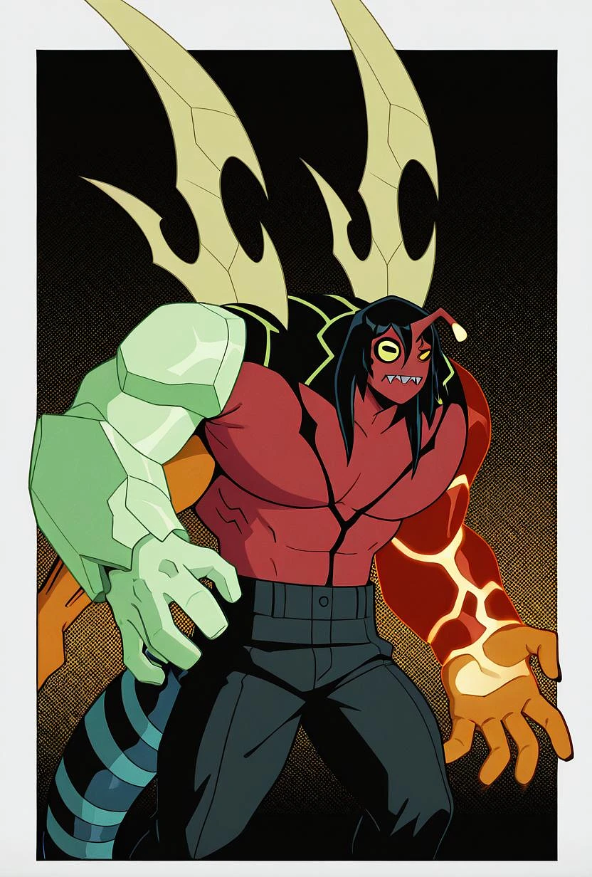 Featured image #5 for Mutant Kevin 11 -- Ben 10 (chaquetrix support)  Noob +Pony+1.5+illustrious