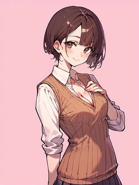 Featured image #1 for 【COSTUME】Shirt, Vest, Cleavage (Request)