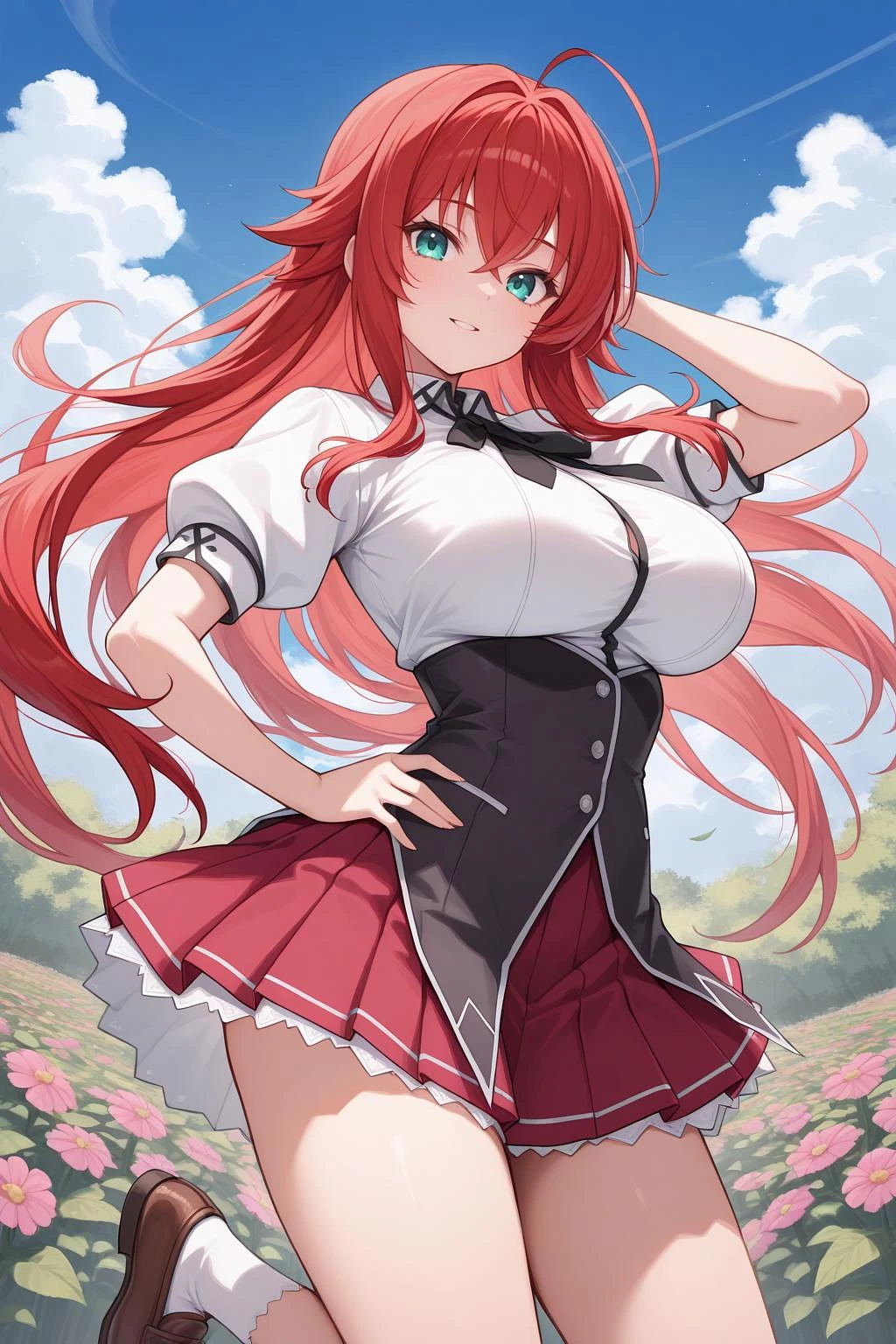 Featured image #2 for Rias Gremory リアス・グレモリー | High School DxD | 2 Outfits [IllustriousXL]