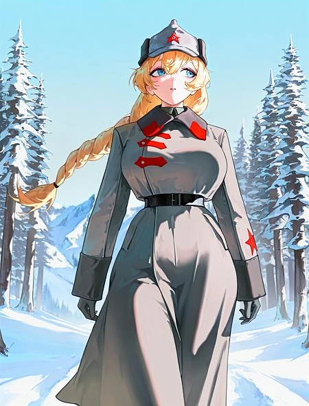 Featured image #3 for Red army winter uniform (1918-1935) for Illustrious by GlavaKolhoza