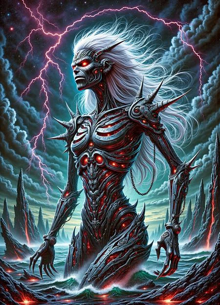 Featured image #4 for DonM - Metal Art 80's [Flux,SD,SDXL,Pony]