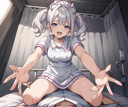 Featured image #6 for [pony & illustrious] Private Screen (Hospital Curtains) & maybe for Infirmary メディカルカーテン